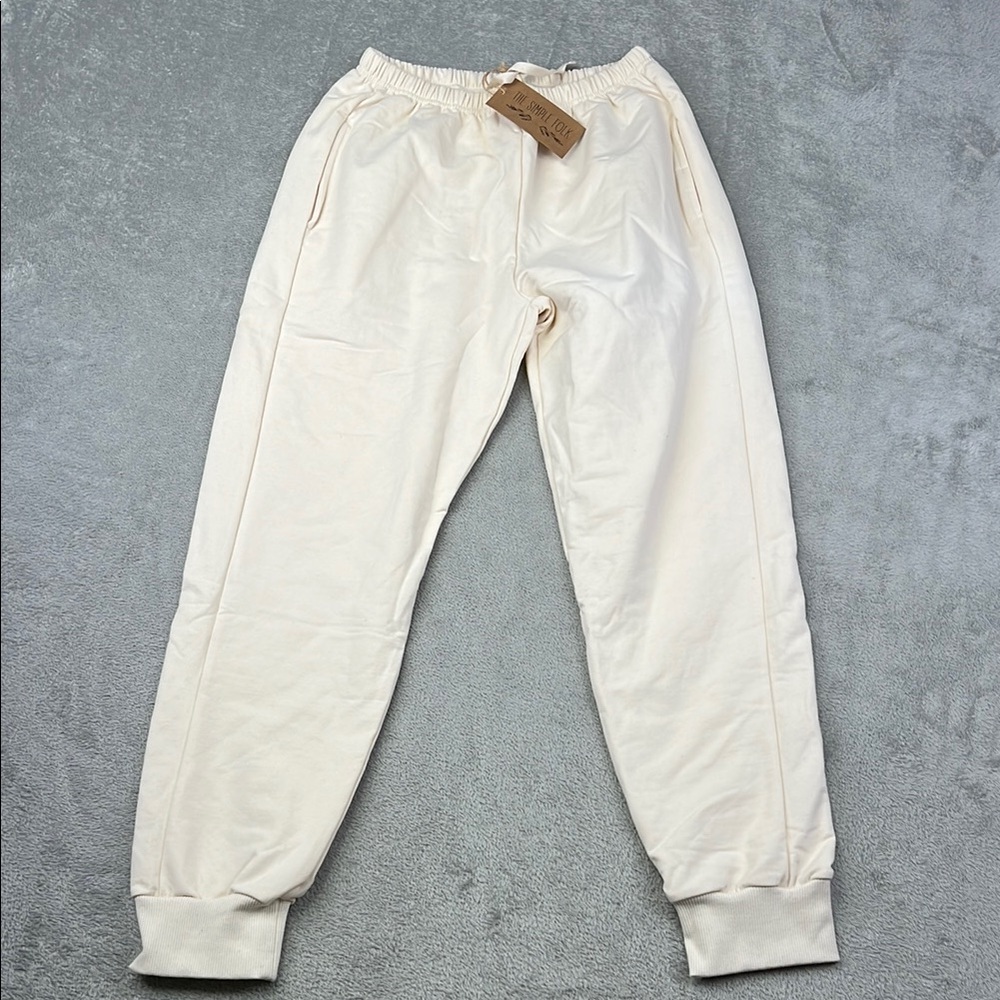 NEW The Simple Folk S Organic Cotton‎ The Tracksuit Trouser Undyed Womens Jogger